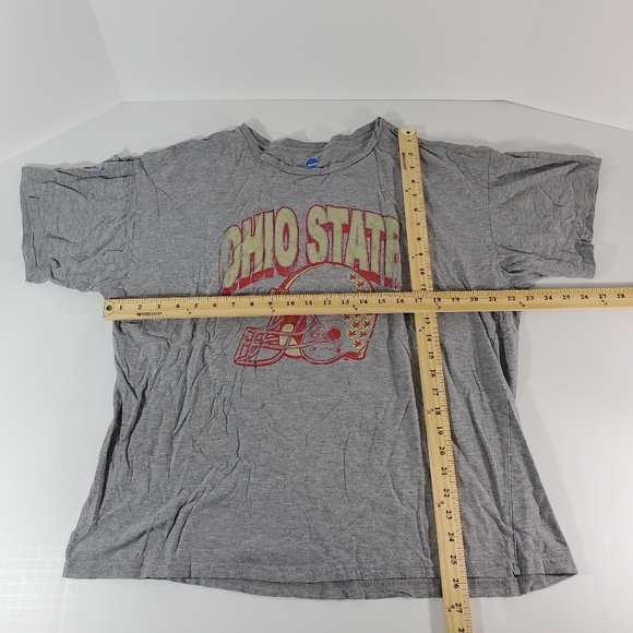Ohio State Buckeyes Football T-shirt NCAA by KA Inc. Gray Size XL - Picture 3 of 6